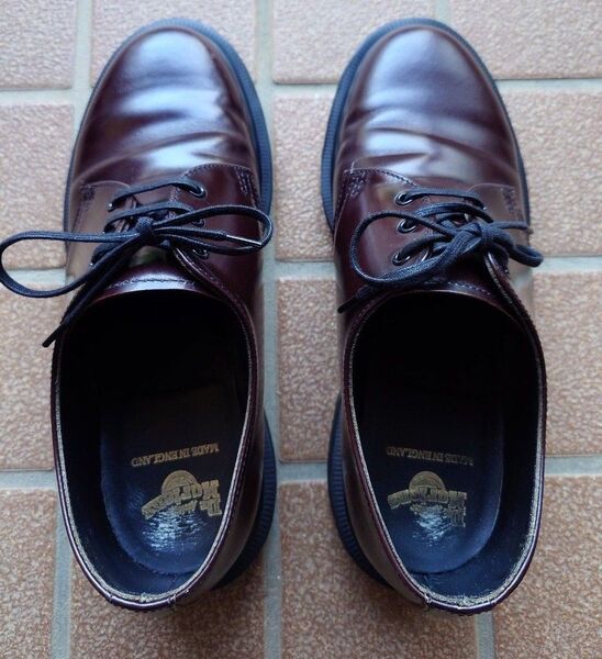 Dr.Martens 1461 BOANIL BRUSH MERLOT Made in England UK5 3ホール