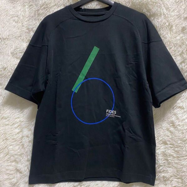 美品 FIDES フィデス グラフィックTシャツ ブラック Mサイズ Tシャツ