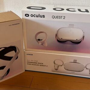 Meta Quest2 64G,Eliteストラップ,充電ドックセット