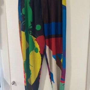 HOMME PLISSE ISSEY MIYAKE プリーツパンツ マルチカラー サイズ2