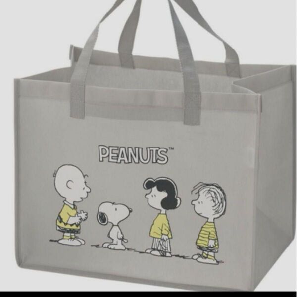 新品未開封 スヌーピーライン レジャーバッグ スヌーピー 不織布バッグ SNOOPY グレー
