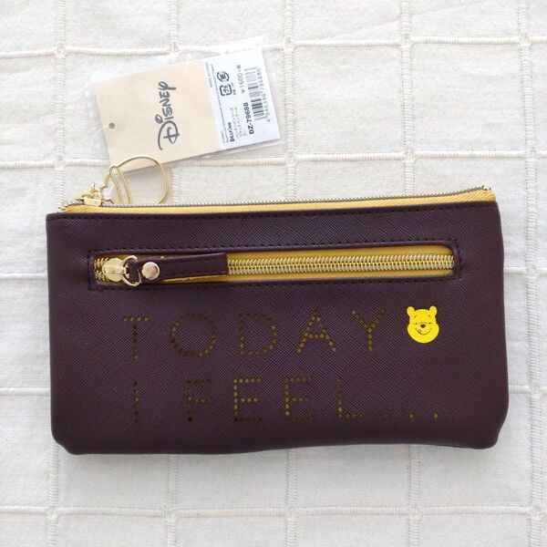 ディズニー くまのプーさん パンチング フラット ペンポーチ 新品 タグ付き
