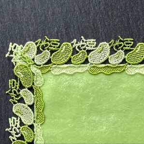 近沢レース そら豆 タオルハンカチ そらまめ