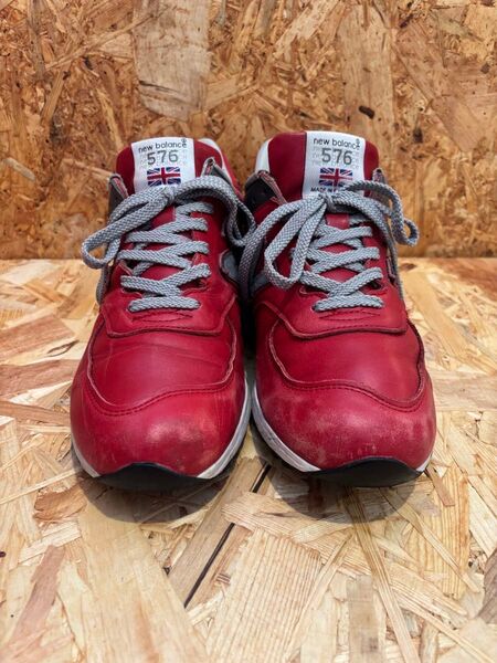 New Balance M576 Red レザー イギリス国旗