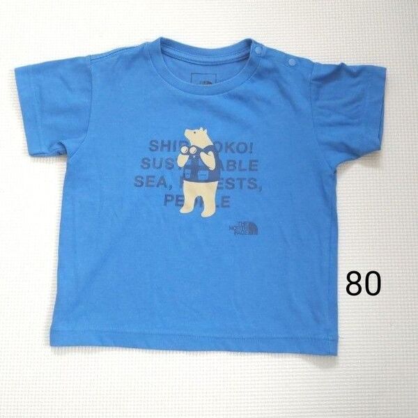 中古 ノース・フェイス THE NORTH FACE 半袖 Tシャツ シレトコ ベビー キッズ 80 男の子