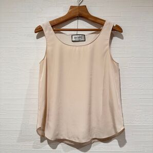 美品 ロペ ROPE mademoiselle お洒落 ノースリーブ ブラウス M JUN ジュン Tシャツ カットソー