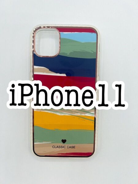 iPhone11 ペイント柄ケース 2番
