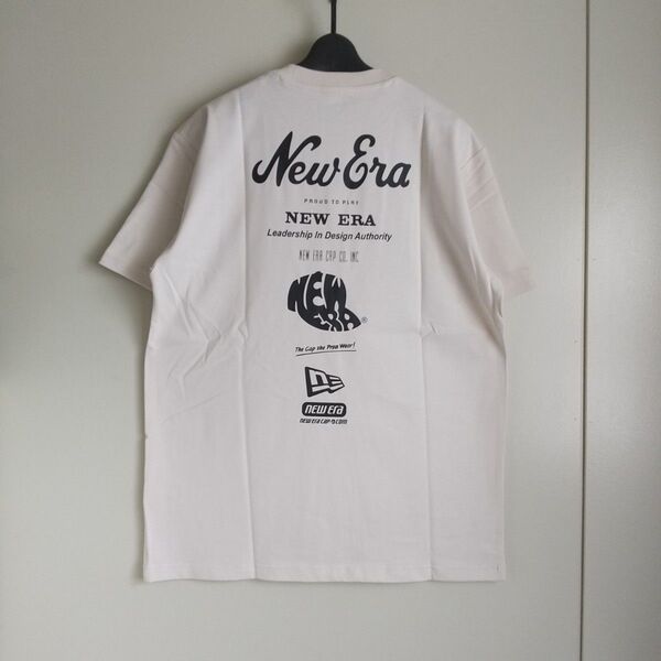 ニューエラ ムラサキスポーツ別注 オーバーサイズ バックプリントTシャツ 14670940 アイボリー Lサイズ 新品