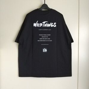 ワイルドシングス フリークスストア別注 ビッグシルエット ロゴバックプリント クルーネック Tシャツ Mサイズ 新品