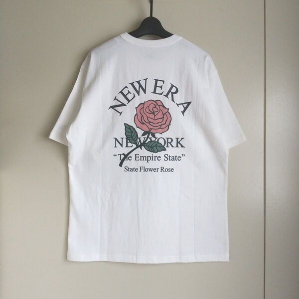 ニューエラ 半袖 ウォッシュド コットン Tシャツ State Flower 14410023 オフホワイト Lサイズ 新品