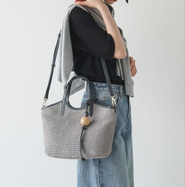 【russet×BEARDSLEYコラボ】カゴ2wayトートバッグ