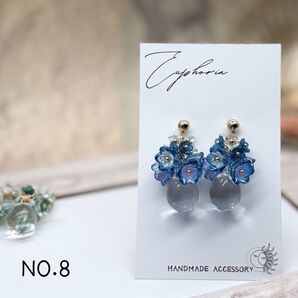 【NO.8】フラワーピアス