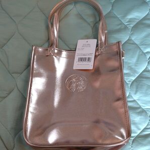 STARBUCKS スターバックス ショッパーバッグ メタリックゴールド