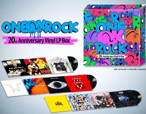 ONE OK ROCK 20th Anniversary Vinyl LP Box ワンオク レコード アナログ盤 ボックス
