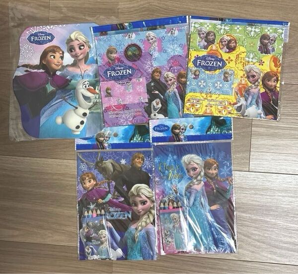 未使用長期保管品 ディズニー アナと雪の女王 アナ雪 折紙 ミニぬりえ らくがきちょう