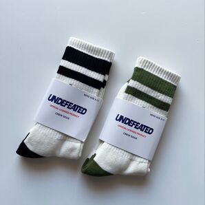 新品 UNDEFEATED アンディフィーテッド ソックス 2点