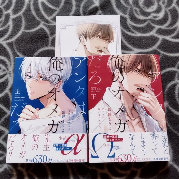 BLコミック2冊セット アンタは俺のオメガだろ(上)・(下)【小冊子付き】