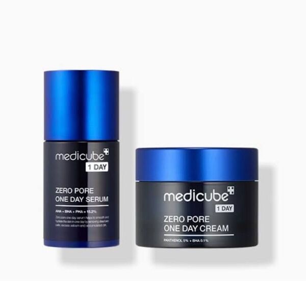 【新品未開封】メディキューブ ゼロ毛穴1dayセラム&ゼロ毛穴1DAYクリーム セット◆Medicube