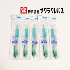 新品)サクラクレパス シャープペンシル NOCKS 5本セット きみどり NS100K 芯径0.5mm