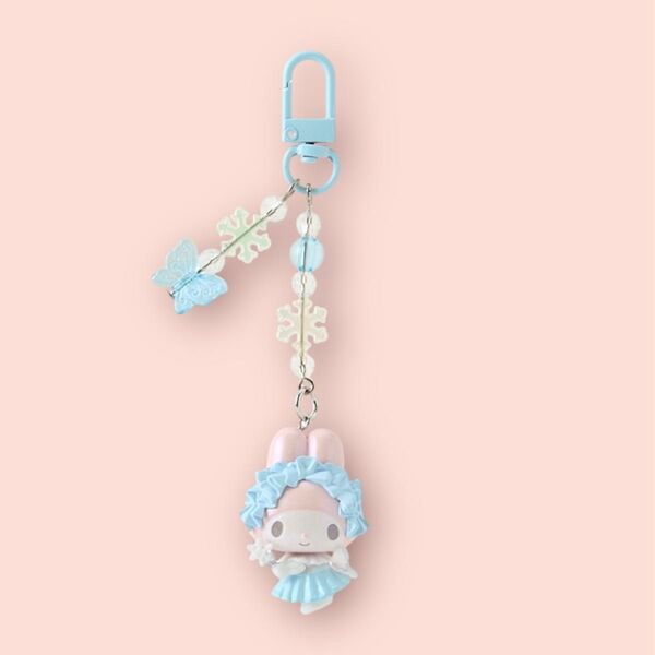 【新品未開封】サンリオ マイメロディ 50thアニバーサリーショップ 雪のフェアリー キーホルダー