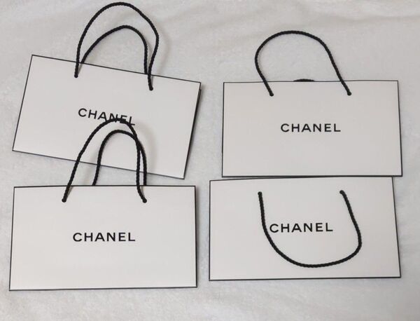 CHANEL ショッパー 紙袋 4点セット まとめ売り ホワイト