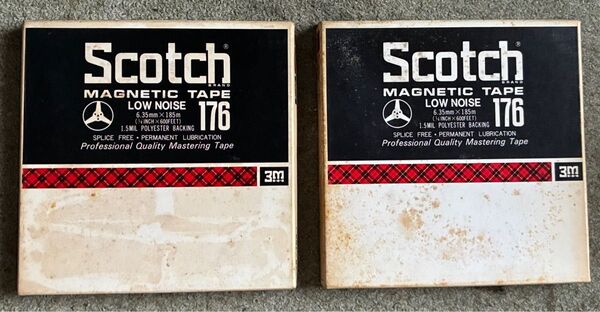 Scotch 176 オープンリールテープ。5号2本セット
