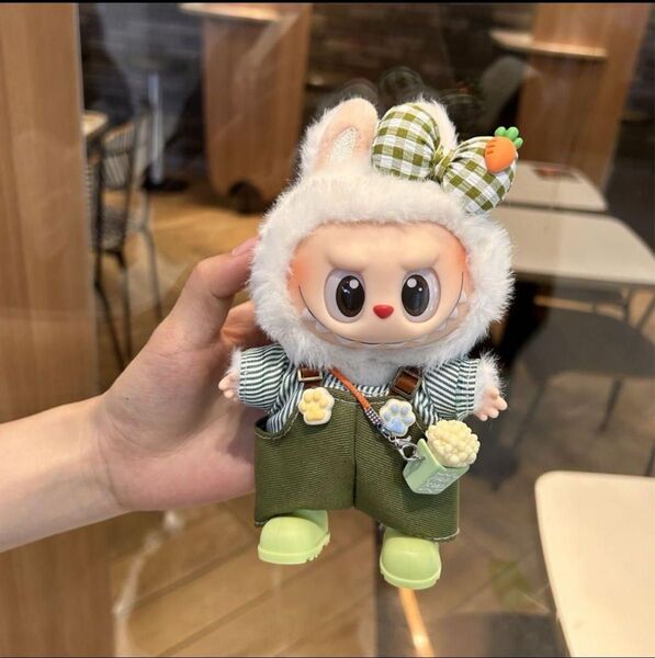 labubu ラブブ ぬいぐるみ着 17cm着せ替え服 可愛い 5点セット