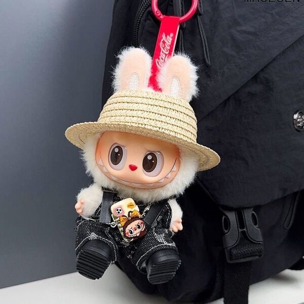 labubu ラブブ ぬいぐるみ着 17cm着せ替え服 可愛い 4点セット