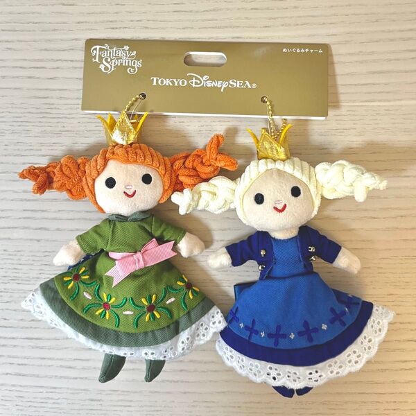 新品タグ付き ファンタジースプリングス ディズニーシー アナと雪の女王 ぬいぐるみチャーム