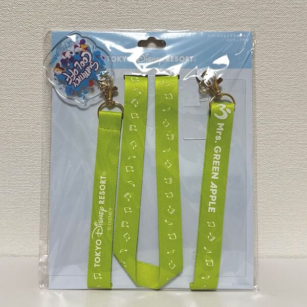 新品タグ付き 東京ディズニーリゾート Mrs. GREEN APPLE ネックストラップ