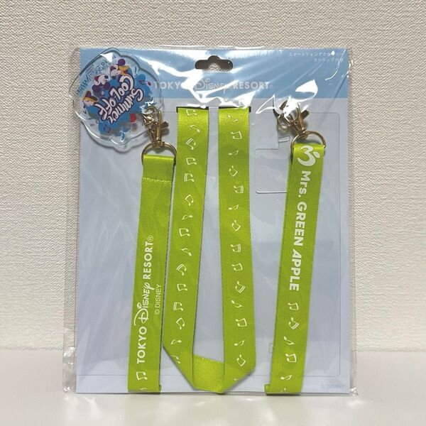 新品タグ付き 東京ディズニーリゾート Mrs. GREEN APPLE ネックストラップ