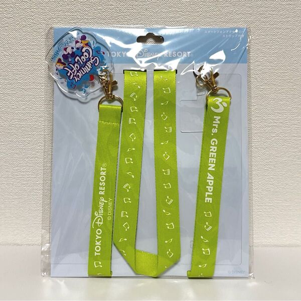 新品タグ付き 東京ディズニーリゾート Mrs. GREEN APPLE ネックストラップ
