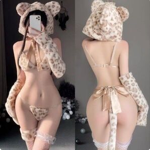猫コスプレ 8点セット セクシー コスプレ コスチューム 仮装 猫耳帽子 ガーターリング ストッキング付き ふわふわ