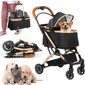 【訳アリ】ペットカート 分離型 猫 犬 バギー 小型犬 多頭 軽量 コンパクト