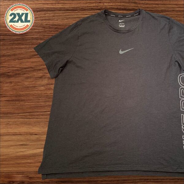 【セール!! US古着】ナイキ Nike PRO ブラック 2XL ドライフィット Tシャツ 半袖 プリント メンズ レディース