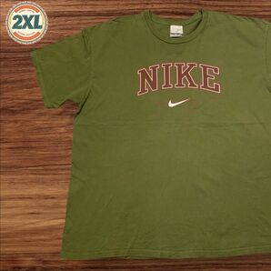 【US古着】ナイキ Nike カーキ XXL 古着好き◎ Tシャツ 半袖 プリント メンズ レディース