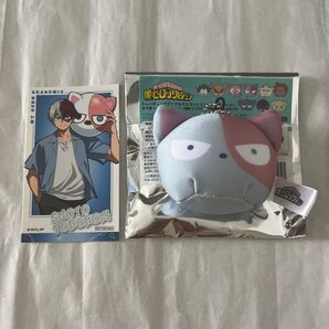 僕のヒーローアカデミア アニマルマスコット 轟焦凍 ショート ショートキャット ミニビーズクッション ステッカー