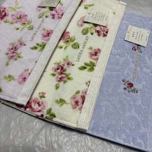 枚数限定 ローラアシュレイ フェイスタオルセット