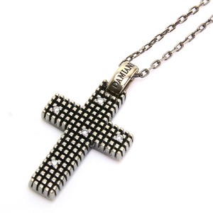  Damiani K18WG metropolitan Dream Cross 5P diamond necklace DAMIANI