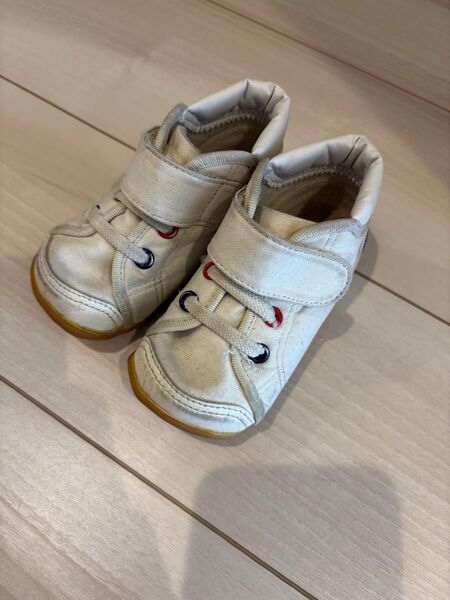ファーストシューズ 白 ムーンスター moonstar 13.5 ベビー キッズ