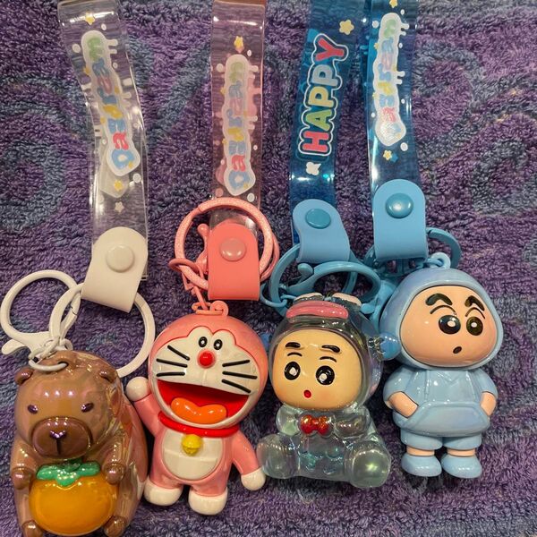 キーホルダー ストラップ カピバラ ドラえもん クレヨンしんちゃん