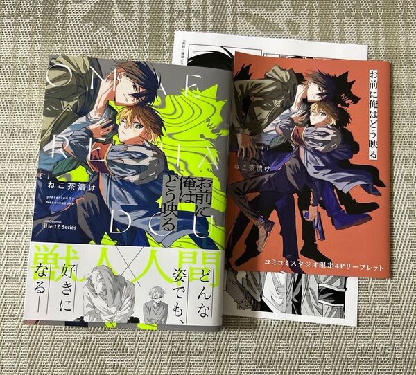 お前に俺はどう映る ねこ茶漬け コミコミスタジオリーフレット ペーパー付き