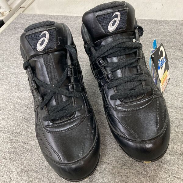 asics アシックス 新品 スパイク 野球 26 黒 野球スパイク