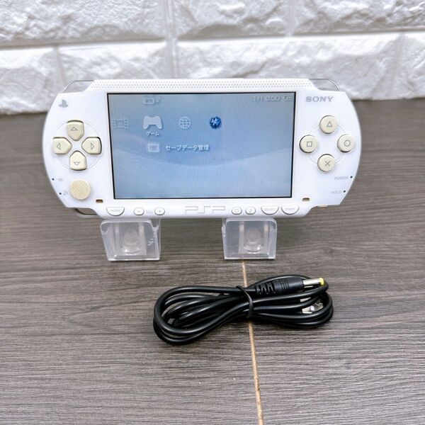 【PSP】PlayStationPortable1000 ホワイト 本体一式