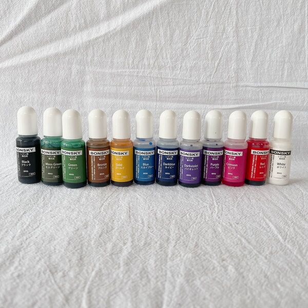 レジン 着色剤 レジン液 着色剤 透明色 12色 10ml UVレジン用染料