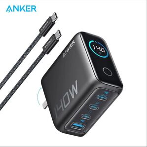 新品未使用 Anker Zolo 4 ポート 140W 壁面急速充電器モニター搭載 240Wのケーブル付き