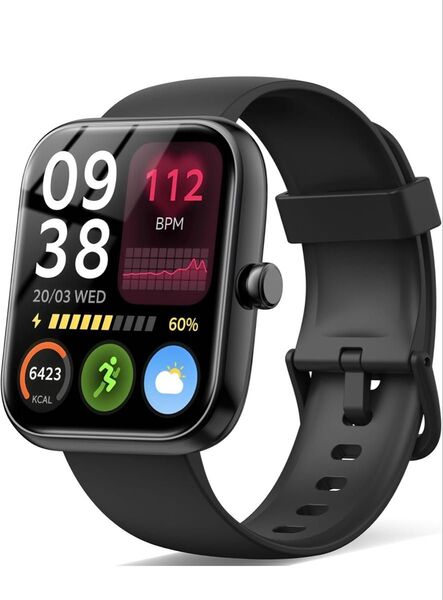 スマートウォッチ【2025新傑作性能最強モデル】iPhone対応 アンドロイド対応 Bluetooth通話機能 1.83インチ