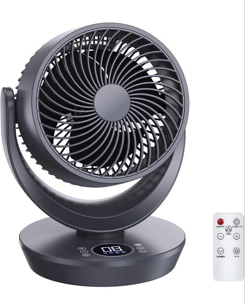サーキュレーター 扇風機 静音 【2025猛暑対策・3D首振り・節電】 DCモーター 省エネ 卓上扇風機 マイナスイオン