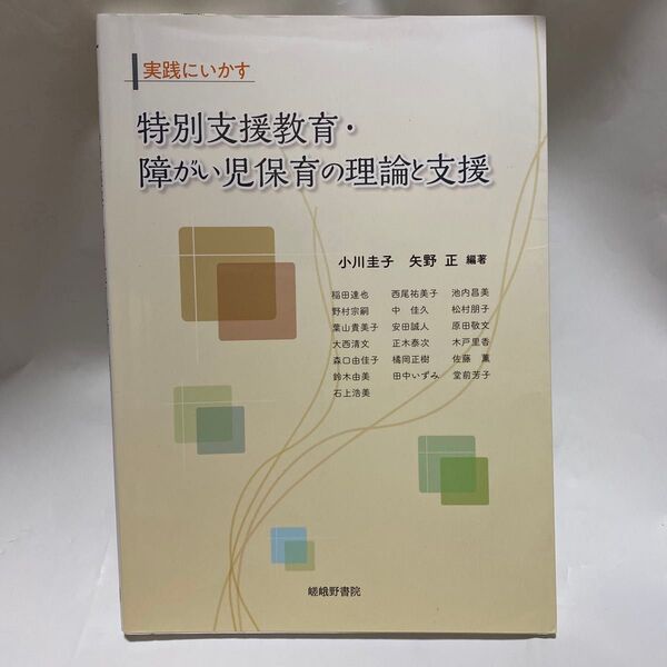 実践にいかす特別支援教育・障がい児保育の理論と支援 (実践にいかす) 小川圭子/編著 矢野正/編著 稲田達也/〔ほか〕執筆