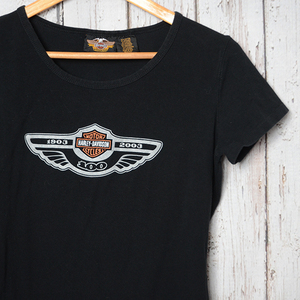 BT1999 ハーレーダビッドソン HARLEY DAVIDSON Tシャツ S 肩42 ブルライダー ミネソタ州 バイク メール便可 xq